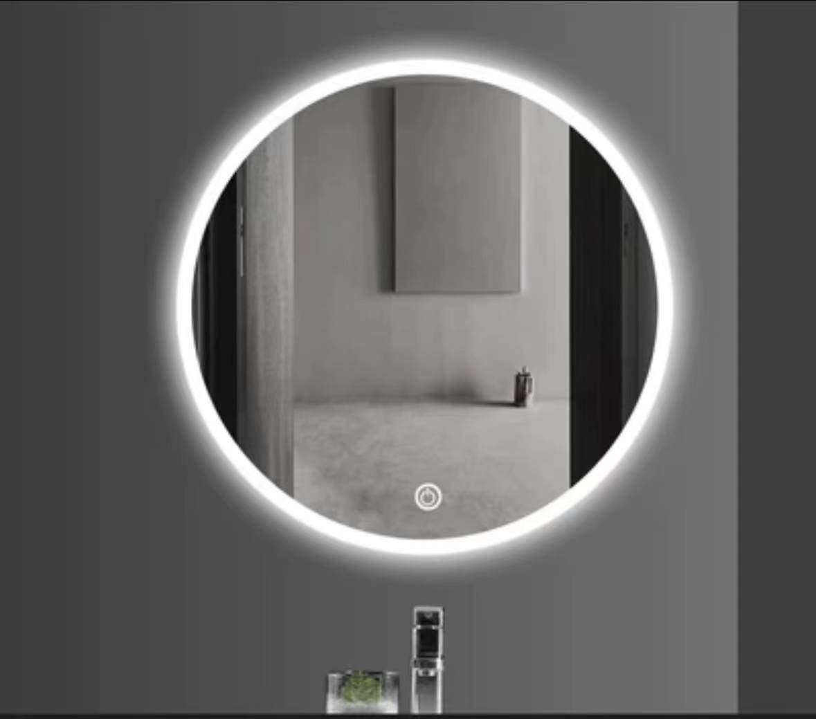 Modern Round Wall LED Mirror luxdream